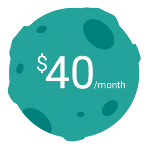 40 dollars per month