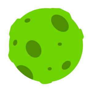Green Meteor Icon