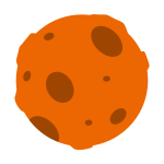 Orange Meteor Icon